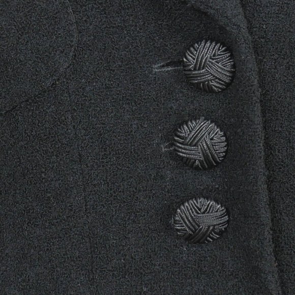 Lolita Lempicka Black Button Up Fitted Classic Wool Blazer Size 38/US 6 Jacket - Picture 4 of 15